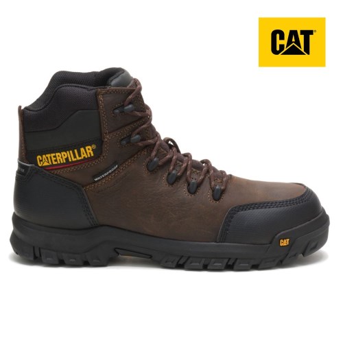 Caterpillar Resorption Waterproof Composite Toe Werkschoenen Heren DonkerBruin (LFRD.NL)